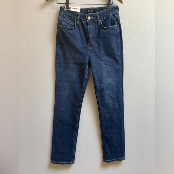 NWT Suko jeans Limitless Stretch Denim High Waist Straight Leg Denim Jean Sz M - Picture 1 of 12